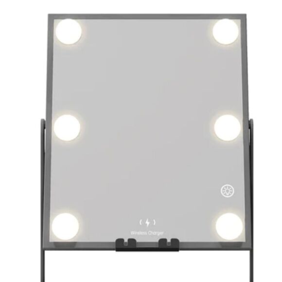 Impressions Hollywood Tri-Tone LED Makeup Mirror w/Bluetooth- Black - Picture 4 of 9